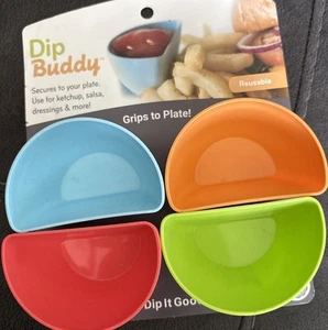 Dip Buddy Wiederverwendbarer Dip Saucenbehälter, 4er Pack! Made In USA - Bild 1 von 2