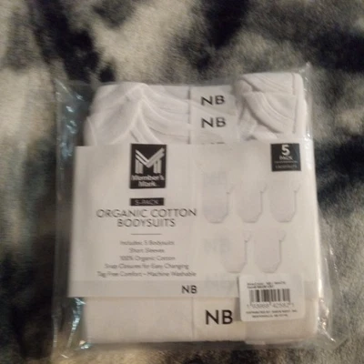 Member's Mark Baby 5-Pack Soft Organic Cotton Bodysuit - Image 1 of 4