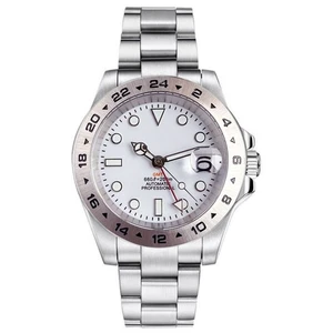 Reloj de buceo automático NH34 para hombre GMT 200m impermeable cristal de zafiro blanco 40 mm - Imagen 1 de 11