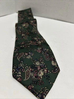 Corbata de seda Bert Pulitzer EE. UU. 60” larga multicolor estampado cachemir Foto 1 de 4