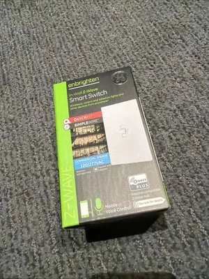 NEW Enbrighten Z-Wave Plus In-Wall Smart Toggle Switch Commercial  Grade Almond - Image 1 of 4