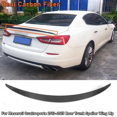 Fibra de carbono apta para Maserati Quattroporte 2013-2015 alerón trasero labio del ala Foto 1 de 4
