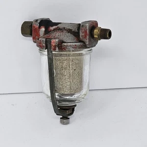 Vintage CARTER Fuel Filter Carbureter 2146397 w/ Glass Bowl Hot Rod Rat Rod - Picture 1 of 6