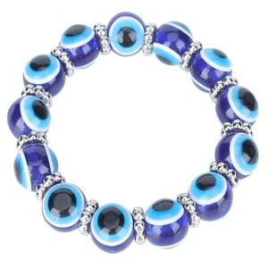 ︶Delicate And Turkey Blue Eye Bracelet Eye Of The Devil Bracelet For Luck - Picture 1 of 7