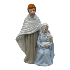 Vintage Baby Jesus Mary & Joseph White Ceramic Nativity Figurine 10” Tall - Picture 1 of 9