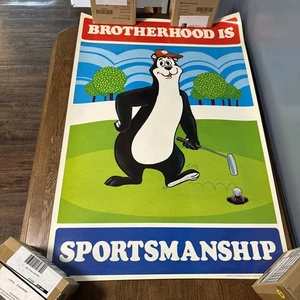 Vintage Hamm's Beer Poster - 1972–Brotherhood Series. NEAR MINT - Picture 1 of 7