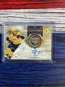 23-24 Upper Deck Ultimate Collection Ultimate Emblems Luke Evangelista #UE-LE - Picture 1 of 2