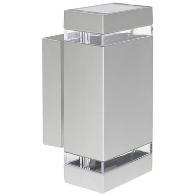 Wandleuchte Up Down Aussenlicht IP44 grau LED GU10 5W warmweiß Strahler Lampe - Bild 1 von 4