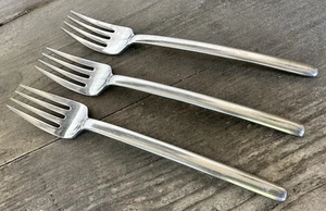 Mikasa Zena 3 Dinner Forks 7 3/4" Japan 18/8 Stainless Slender Glossy ? Matte - Picture 1 of 2