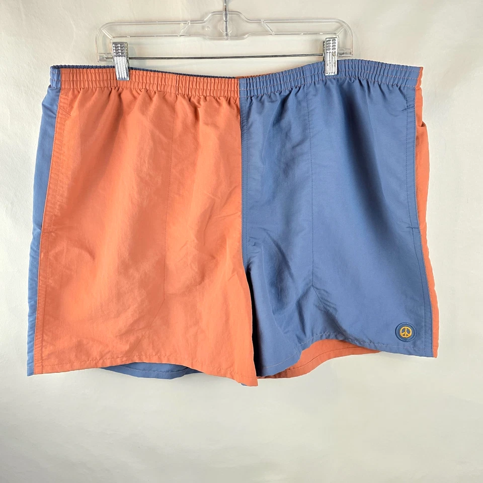 Patagonia Men’s XXL Baggies Shorts Lined 5” Inseam 57022 Peace Patch Blue