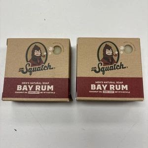 Dr. Squatch Men's Natural Soap BAY RUM w/ Coconut Oil (5 Oz) - 2 Pack! - Picture 1 of 1