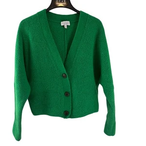 Cárdigan Suéter Pequeño Stockholm Atelier & Other Stores Mezcla Lana Yak Verde - Imagen 1 de 6