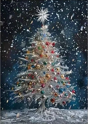 Christmas Tree 5D Diamond Painting Kits for Adults-Winter Snowflake Diamond Art - Image 1 of 4