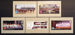 GB stamps 2012 Olympics Memories Minisheet full set of 5 PHQ cards mint VGC - Picture 1 of 2