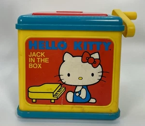 Vintage 1983 Hello Kitty Sanrio Jack in the Box Pop Up Toy ~ Works, Plays Song - Picture 1 of 10