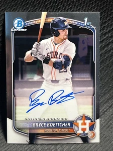 2025 Bowman Chrome-Bryce Boettcher 1st Prospect Auto Houston Astros - Bild 1 von 4