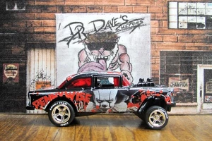 Dr Dave's Customs, Hot Wheels '55 CHEVY BEL AIR GASSER, PENNYWISE / IT, C4214 - Bild 1 von 5