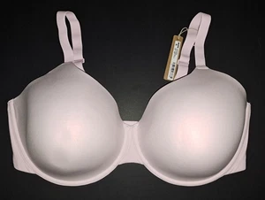 ❤SKIMS si adatta a tutti foderata con ferretto T-shirt Demi Reggiseno Rosa FIORE DI CILIEGIO 42DDD - Foto 1 di 8