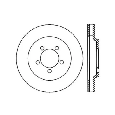 Stoptech 128.61086L Sport Cross Drilled Brake Rotor Front Left - Image 1 of 3