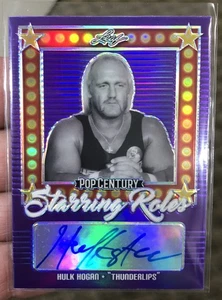 2021 Leaf Pop Century HULK HOGAN 7/10 Starring Roles Thunderlips - SIEHE VIDEO - Bild 1 von 2