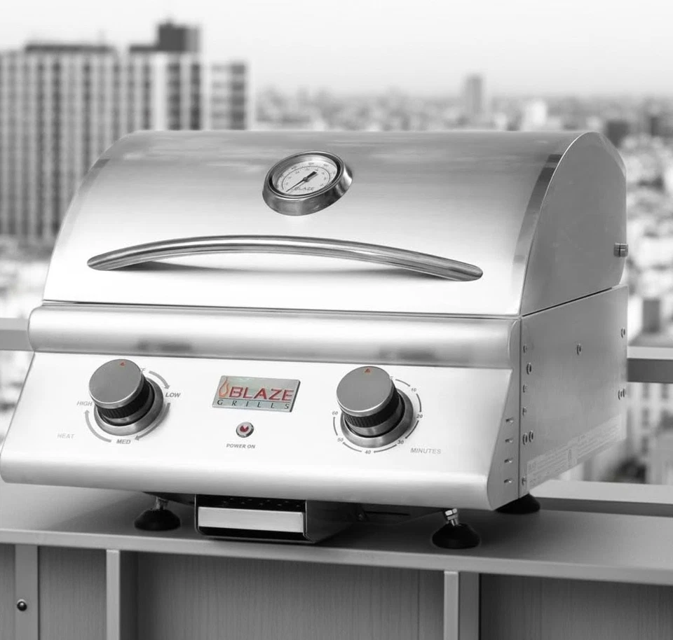 Blaze 21" Electric Grill – Premium Stainless, 1500W - Image 1 of 4
