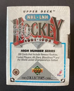 1991-92 Upper Deck HOCKEY HIGH NUMBER SERIES 200 Card Factory SEALED BOX! - Picture 1 of 6