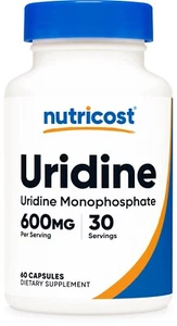 Nutricost Uridinmonophosphat 60 Kapseln, 600 mg pro Portion - Bild 1 von 5
