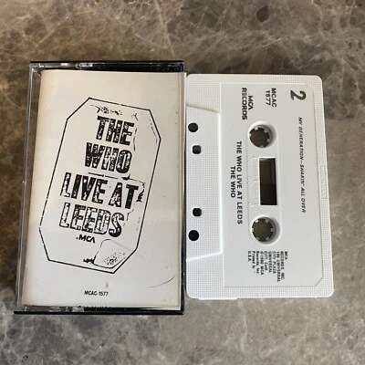 The Who - Live at Leeds | 1980 Cassette Tape MCAC-1577 (US VERSION) Import - Image 1 of 3