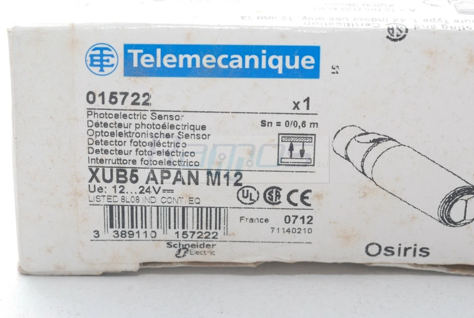 XUB5APAN M12 Sensor Photoelectric Dark-On Pnp Telemecanique SCHNEIDER ELECTRIC - Image 1 of 4