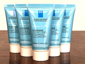 6x LA-ROCHE-POSAY TOLERIANE PURIFYING FOAMING CLEANSER 0.5oz / 15ml ea NEW - Picture 1 of 1