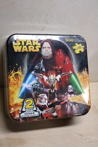 Rompecabezas en forma de Darth Vader Star Wars 2 caras 500 piezas en lata nuevo sellado - Imagen 1 de 5
