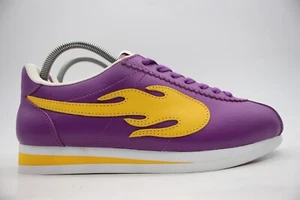 YG 4Hunnid The Flame Men's Size 8 Block Runner Dodger Purple Yellow - Picture 1 of 10