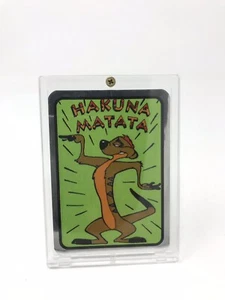 Disney The Lion King Prism Sticker Timon “ Hakuna Matata” W/ Display Case! - Picture 1 of 6