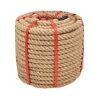 Natural Hemp Rope 1 in X 150 Ft Twisted Manila Rope 1 Inch Thick Jute Rope fo...