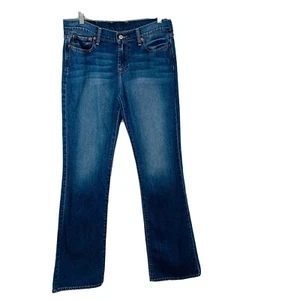 Lucky Brand  Boot Cut Sweet N Low Y2K Jeans Woman 8/28 Blue Medium Wash 90s  33" - Picture 1 of 12
