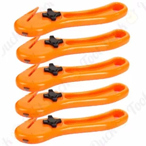 QUALITY SILVERLINE SAFETY BOX CUTTERS/FILM SLITTERS Hi Visibility Package Opener - Picture 1 of 4
