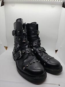 Carvela Womens Black Studded Boots UK7 EU40 Ex Display