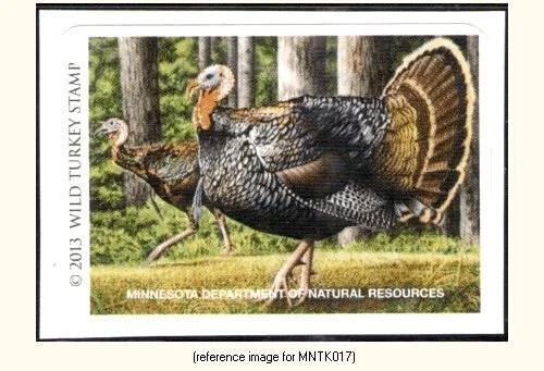 D2K Minnesota Wild Turkey Stamp 2013 ($7.50) - Image 1 of 1