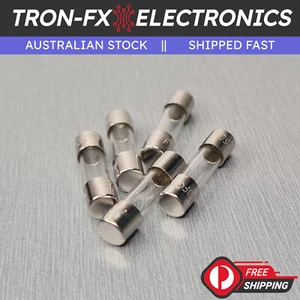 5Pcs 100mA Glass Fuse M205 5mm x 20mm Fast Blow F100mAL 250V AUSTRALUX 0.1A 5x20 - Picture 1 of 9