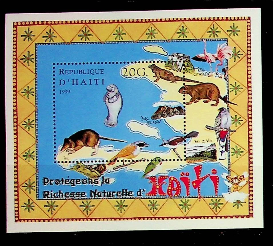 HAITI Sc 914 NH SOUVENIR SHEET OF 1999 - ANIMALS - BIRDS - Image 1 of 1