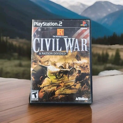 History Channel: Civil War  A Nation Divided Sony PlayStation 2 PS2 CIB Tested  - Image 1 of 4
