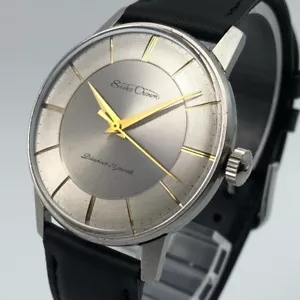 Vintage 1963 Seiko Crown J15011 Rare dial Hand-winding 21Jewels Japan #1994 - Picture 1 of 14