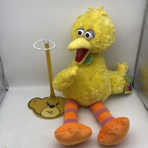 Sesame Street Big Bird Limited Build A Bear Plush Stuffed Animal 2006 with Stand