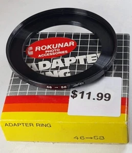 46-58mm Metal Step Up Lens Filter Converter Adapter Ring 46mm-58mm E46-E58 Japan - Picture 1 of 6