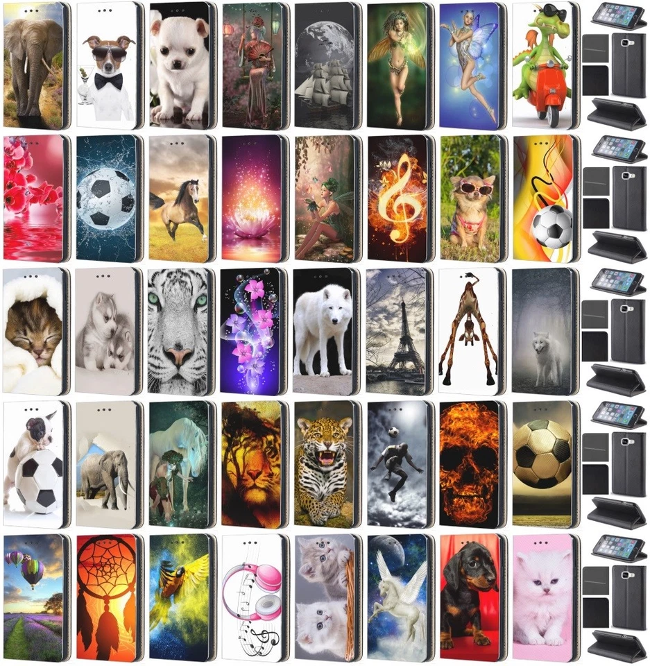 Custodia premium flip cover custodia cellulare astuccio custodia protettiva Smart111-3 - Immagine 1 di 1