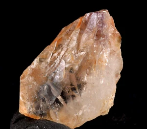 pink satyaloka  azeztulite quartz with rare amethyst hue sat-chit ananda #7564 - Picture 1 of 5