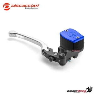 Bomba Freno Discacciati 14 mm con tanque rectangular palanca de plata tapa blu - Imagen 1 de 5