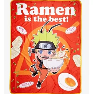 New Ramen is Best Naruto Shippuden Smooth Fleece Throw Gift Blanket Noodles SOFT - Picture 1 of 2