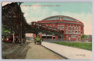 Sullivan Square Terminal Bahnhof Charlestown Mass Street Cars Tanker #3 - Bild 1 von 2