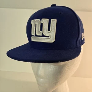 New Era 59Fifty Fitted Hat NFL NY New York Giants Blue 3D Classic- Size 6 1/2 - Picture 1 of 8